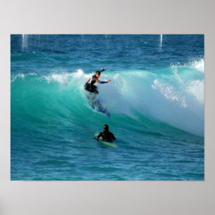 Poster Copie d'affiche d'arrière - plan de surf