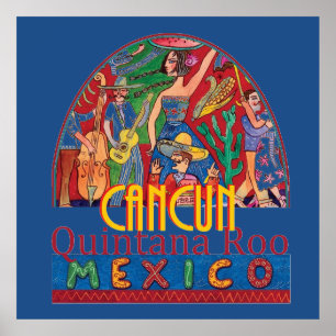 Poster Copie d'AFFICHE de CANCUN Mexique