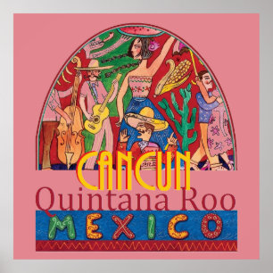 Poster Copie d'AFFICHE de CANCUN Mexique