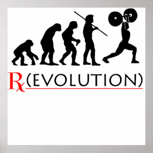 Poster Copie d'affiche de diagramme d'évolution de Rx
