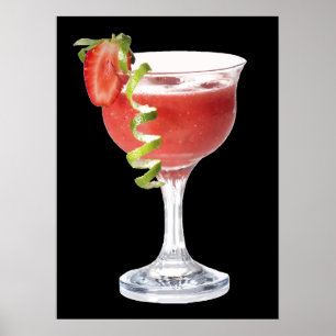 Poster Copie d'AFFICHE de fraise de daiquiri