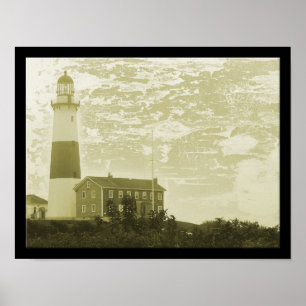 Poster Copie d'affiche de phare de Montauk