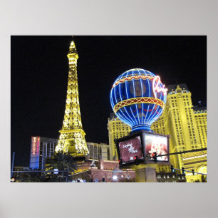Poster Copie d'affiche de photo de Paris Las Vegas