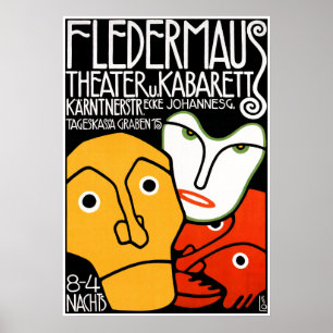 Poster Copie d'affiche : Théâtre et cabaret de Fledermaus