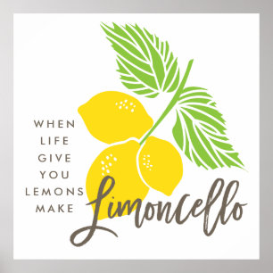 Poster Copie d'art de Limoncello, quand la vie vous donne