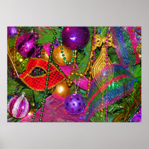 Poster copie d'art de mardi gras