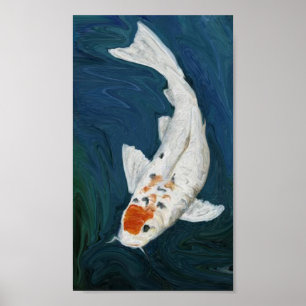Poster Copie d'art de reproduction d'huile de poisson de