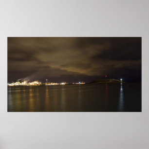 Poster Copie de beaux-arts de la vue d'une soirée