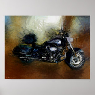 Poster Copie de beaux-arts de moto de Harley