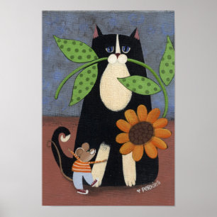 Poster Copie de chat et de souris