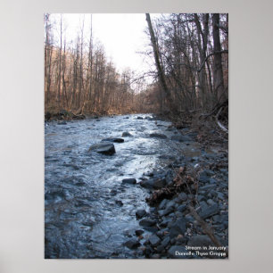 Poster Copie de courant en janvier -