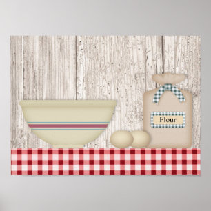 Poster Copie de cuisson de pays