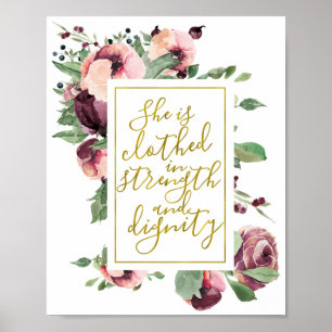 Poster Copie de femme des proverbes 31