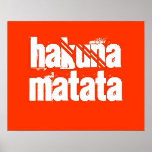 Poster Copie de Hakuna Matata