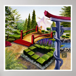 Poster Copie de jardins de Möbius