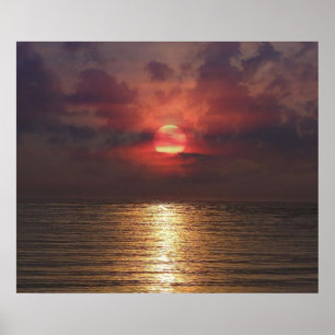 Poster Copie de la Floride de coucher du soleil