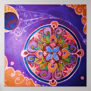 Poster Copie de mandala de la terre