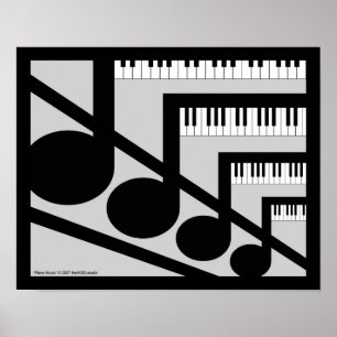Poster Copie de musique de piano