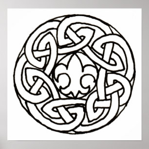 Poster Copie de noeud de scout de garçon