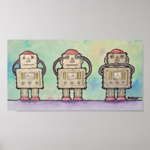 Poster Copie de robots de BargasArtworks