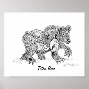 Poster Copie d'ours de totem