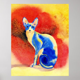 Poster Copie du chat #1 de Sphynx