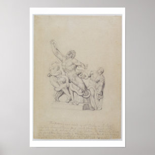 Poster Copie du Laocoon, pour Rees's Cyclopedia, 1815 (