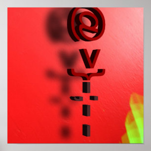 Poster copie du roze v2 d'hologramme