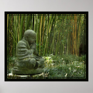 Poster Copie en bambou -24x20 de Bouddha - autre classe