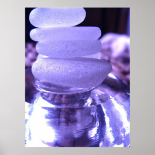 Poster Copie en verre de mer d'améthyste