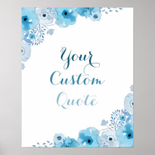 Poster Copie faite sur commande personnalisée florale