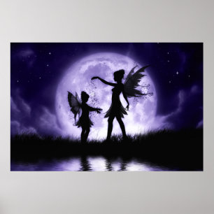 Poster Copie féerique de toile de soeurs par Julie