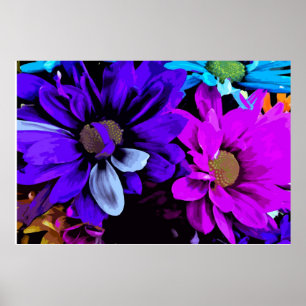 Poster Copie - fleurs lumineuses 4725D