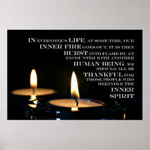 Poster Copie intérieure de flamme