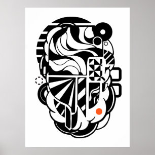 Poster Copie intérieure de l'espace