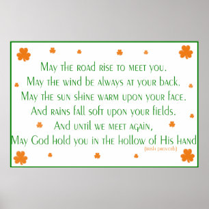 Poster Copie irlandaise du proverbe 2