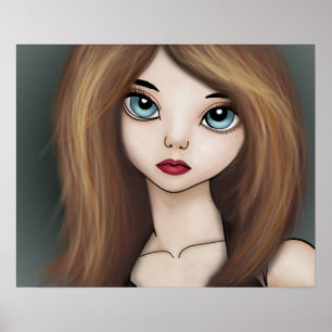 Poster Copie japonaise d'affiche de Manga de poupée de