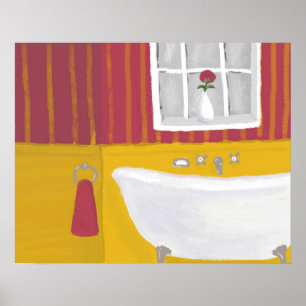 Poster Copie originale d'affiche de peinture de Bath