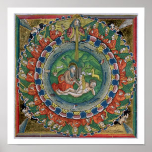 Poster Copie par télécopieur de Genèse 2:22 Dieu a créé E