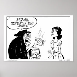 Poster Copie quotidienne de griffonnage de Calzone de