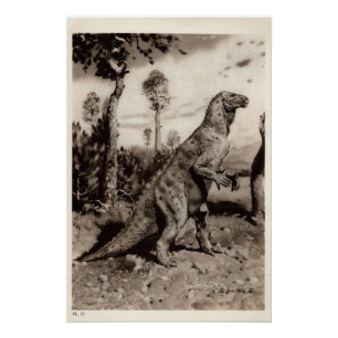 Poster Copie vintage #1 de dinosaure