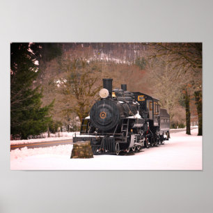 Poster Copie vintage d'affiche de train