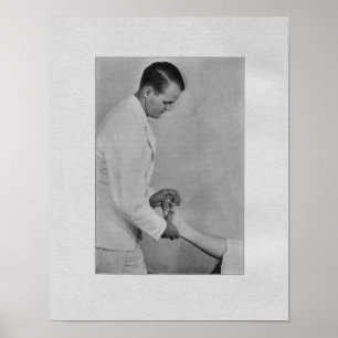 Poster Copie vintage d'ajustement d'extrémité de