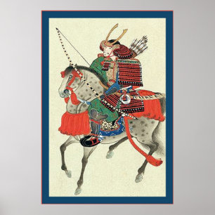Poster Copie vintage de Japonais de ~ samouraï japonais
