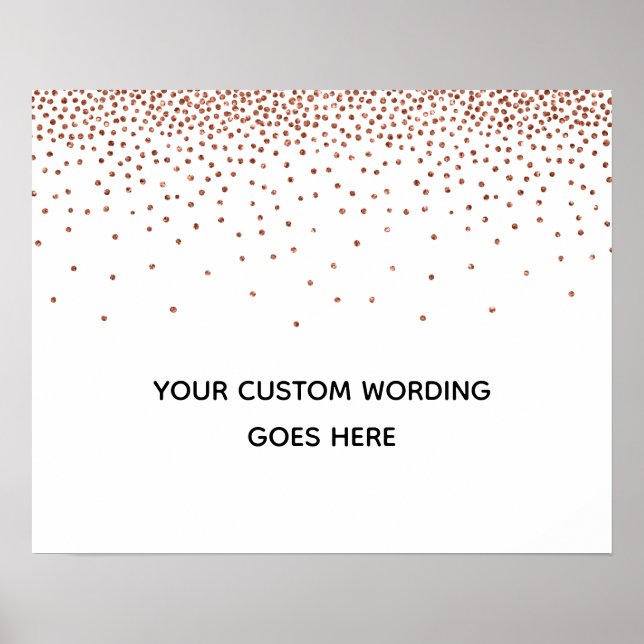 Poster Copper Confetti Faites-Le Vous-Même Symbole De Mar (Devant)