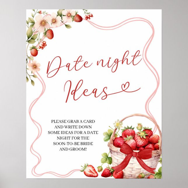 Poster Coquette Berry In Love Date Nuit Idée Jeu (Devant)