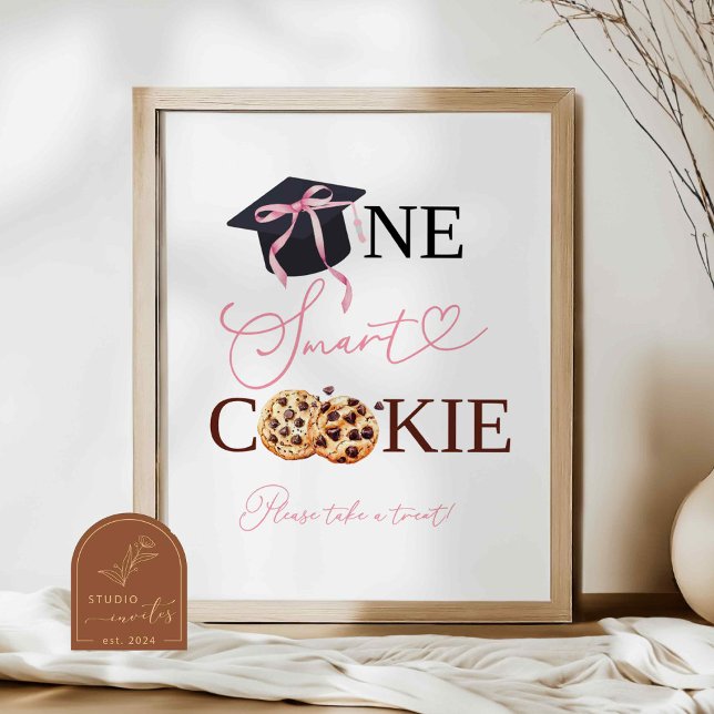 Poster Coquette rose Un Cookie Intelligent Signal (Créateur téléchargé)