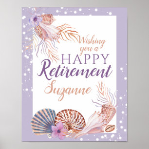 Poster Coquillage de retraite Corail pourpre