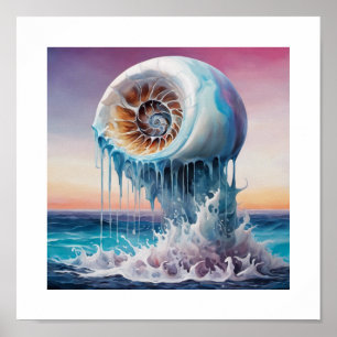 Poster Coquille de Nautilus souple