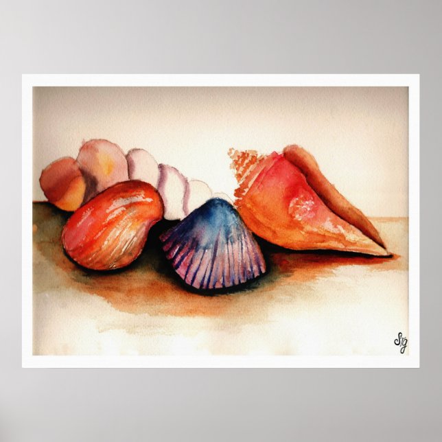 Poster Coquilles d'été (Devant)